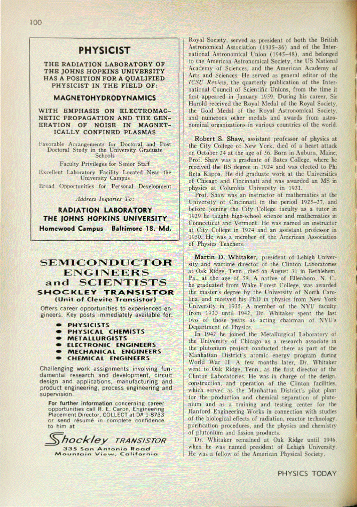 First page of Martin D. Whitaker