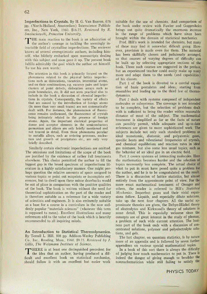First page of <italic>An Introduction to Statistical Thermodynamics</italic>
