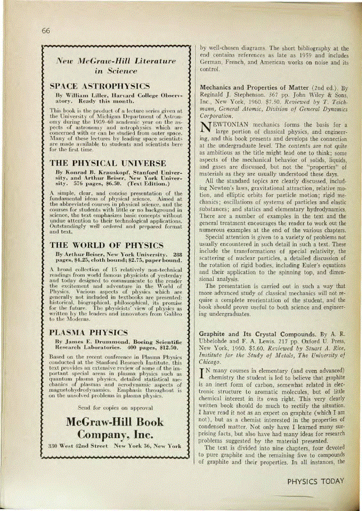 First page of <italic>Graphite and Its Crystal Compounds</italic>