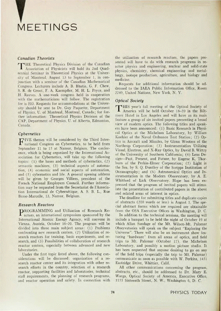 First page of Cybernetics