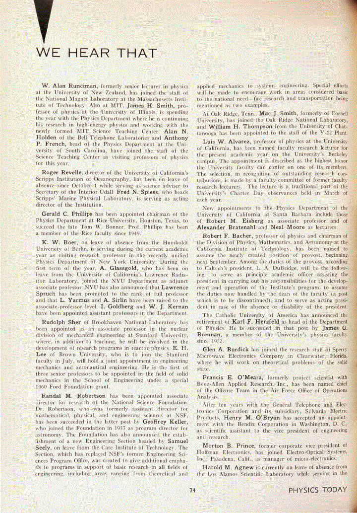 First page of We Hear That