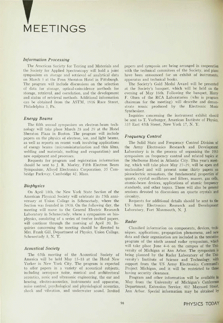 First page of Energy Beams