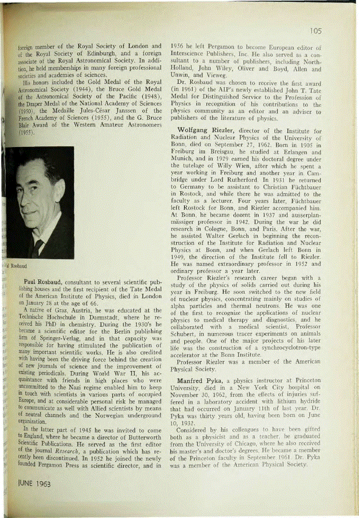First page of Wolfgang Riezler