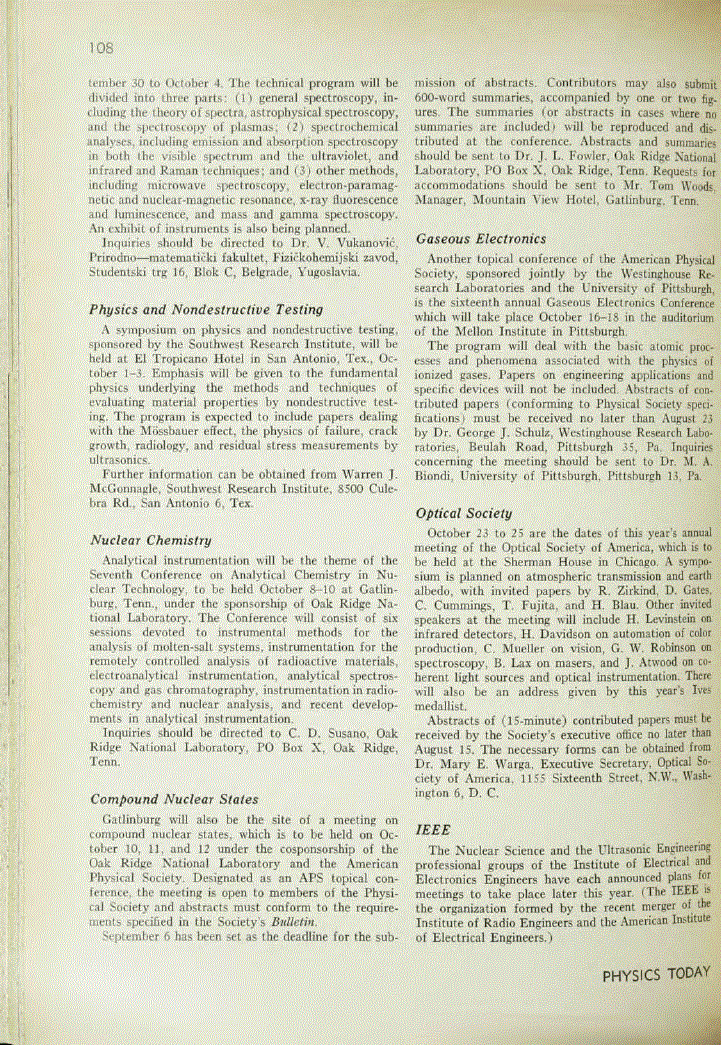 First page of Gaseous Electronics