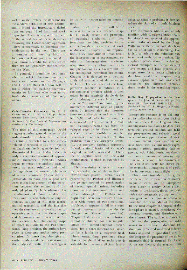 First page of <italic>Order‐Disorder Phenomena</italic>