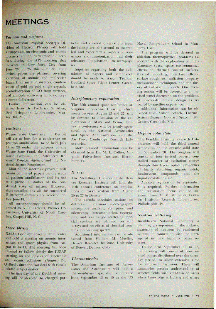First page of Vacuum and surfaces