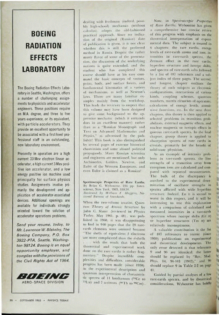 First page of <italic>Spectroscopic Properties of Rare Earths</italic>