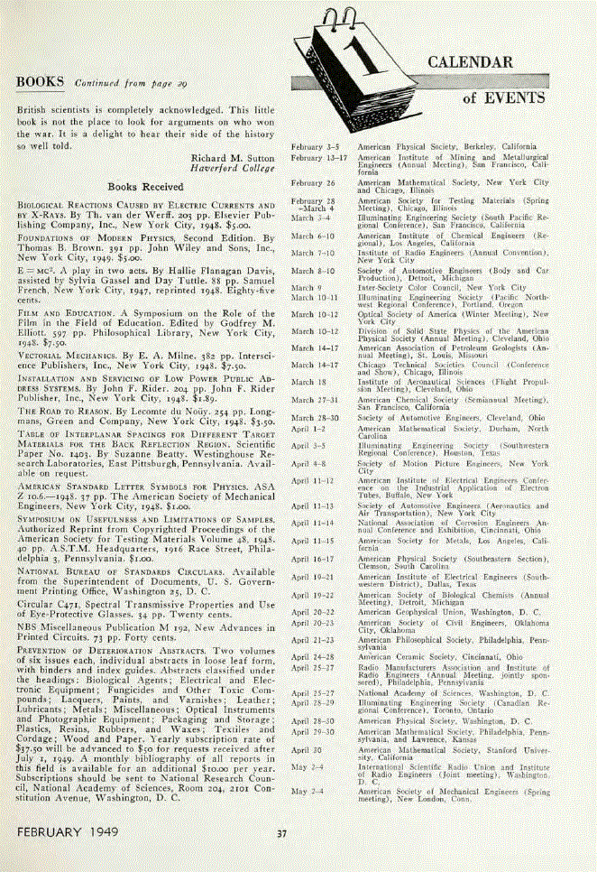 First page of <italic>Book Received</italic>