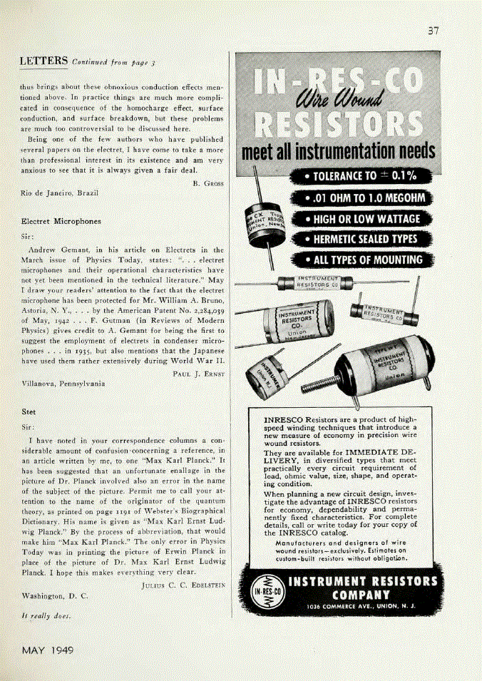 First page of Electret Microphones