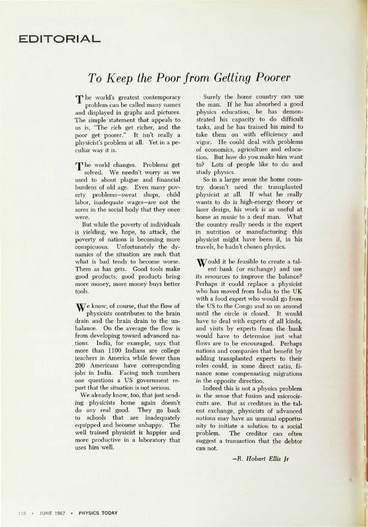 First page of To Keep the Poor from Getting Poorer