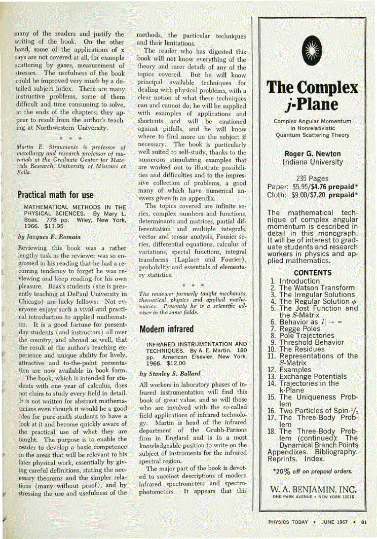 First page of <italic>Mathematical Methods in the Physical Sciences</italic>