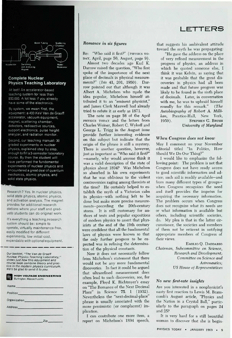 First page of When Congress does not know