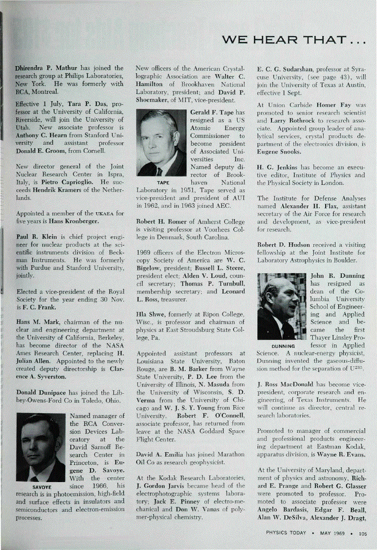 First page of We Hear That