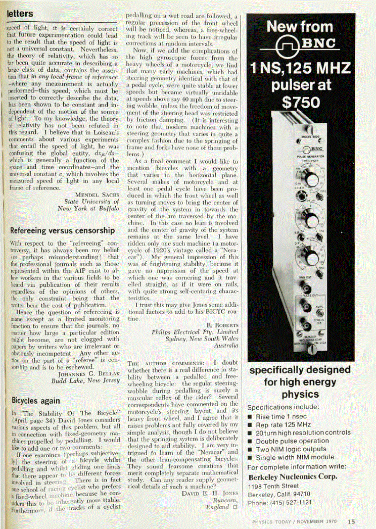 First page of Refereeing versus censorship