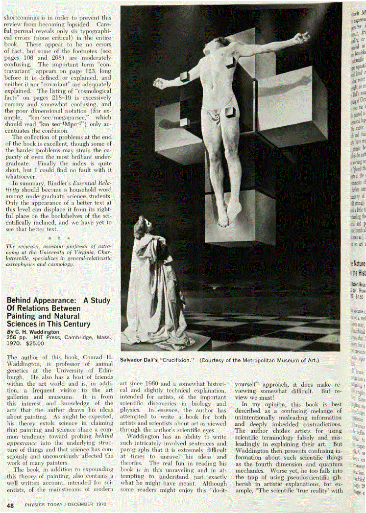 First page of <italic>Behind Appearance: A Study Of Relations Between Painting and Natural Sciences in This Century</italic>
