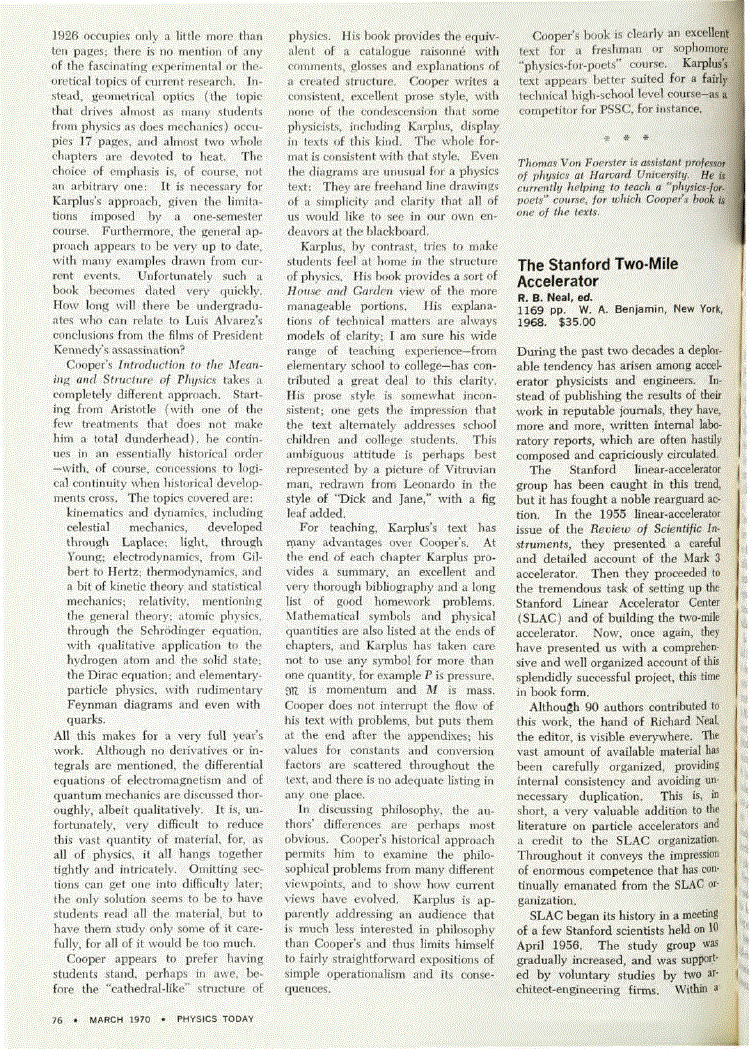 First page of <italic>The Stanford Two‐Mile Accelerator</italic>