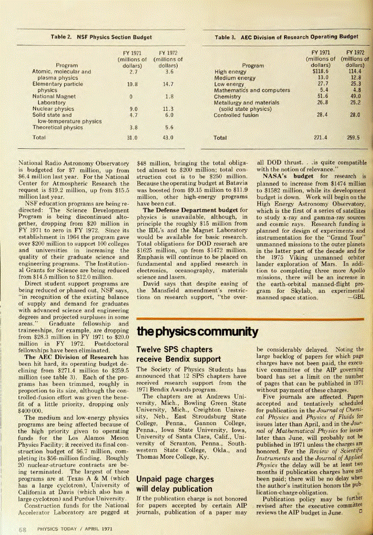 First page of Twelve SPS chapters receive Bendix support
