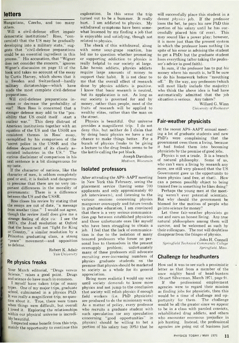 First page of Fair‐weather physicists