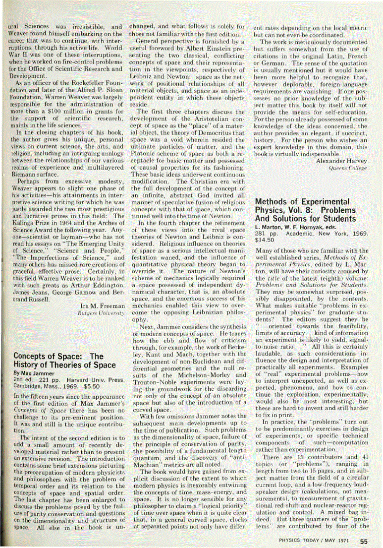 First page of <italic>Methods of Experimental Physics, Vol. 8: Problems And Solutions for Students</italic>