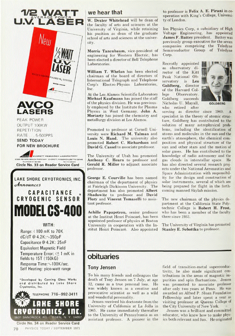 First page of Tony Jensen