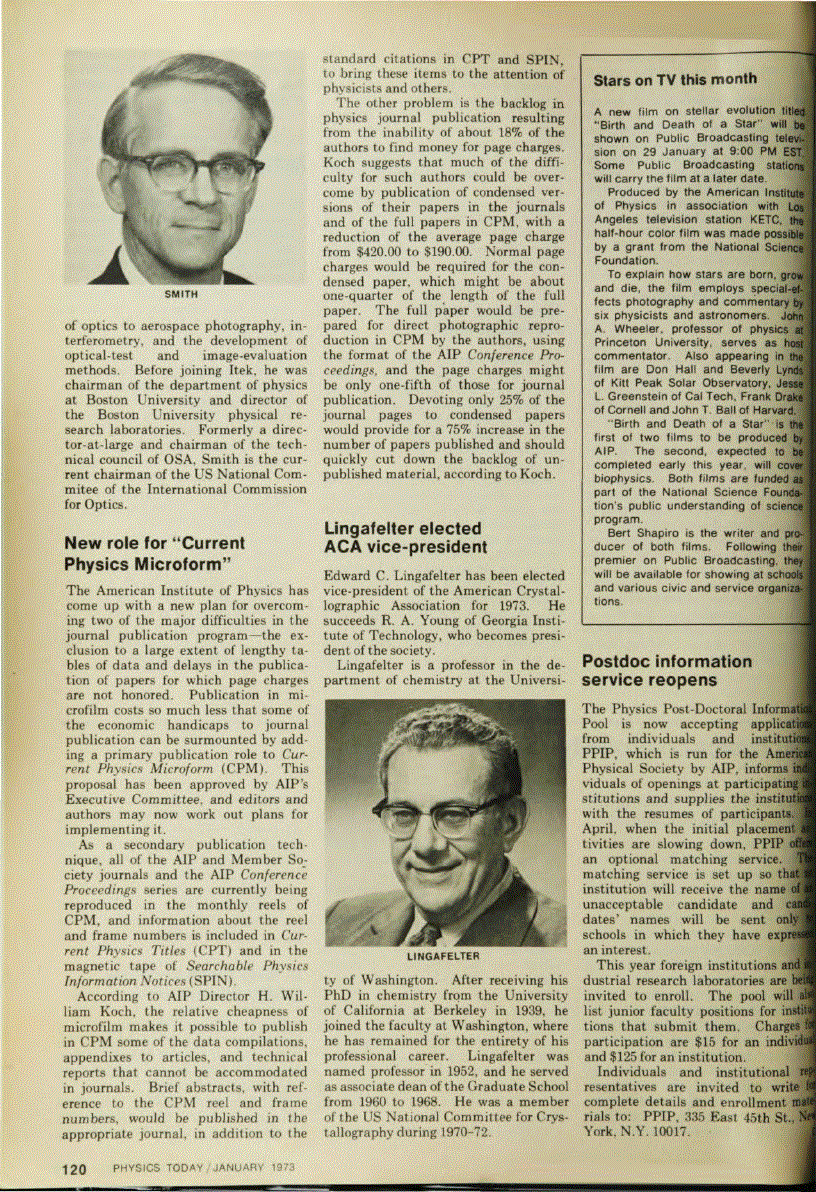 First page of Stars on TV this month