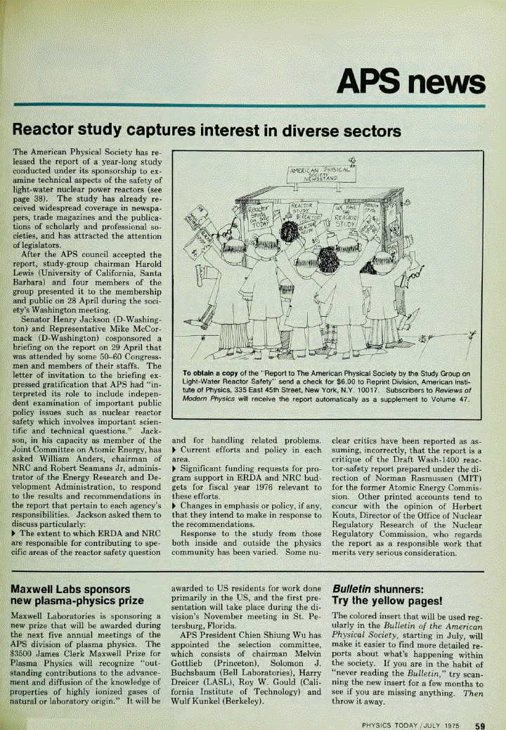 First page of Reactor study captures interest in diverse sectors