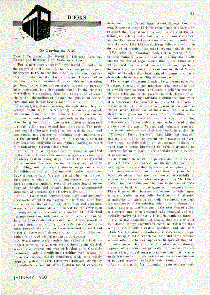 First page of <italic>This I Do Believe</italic>