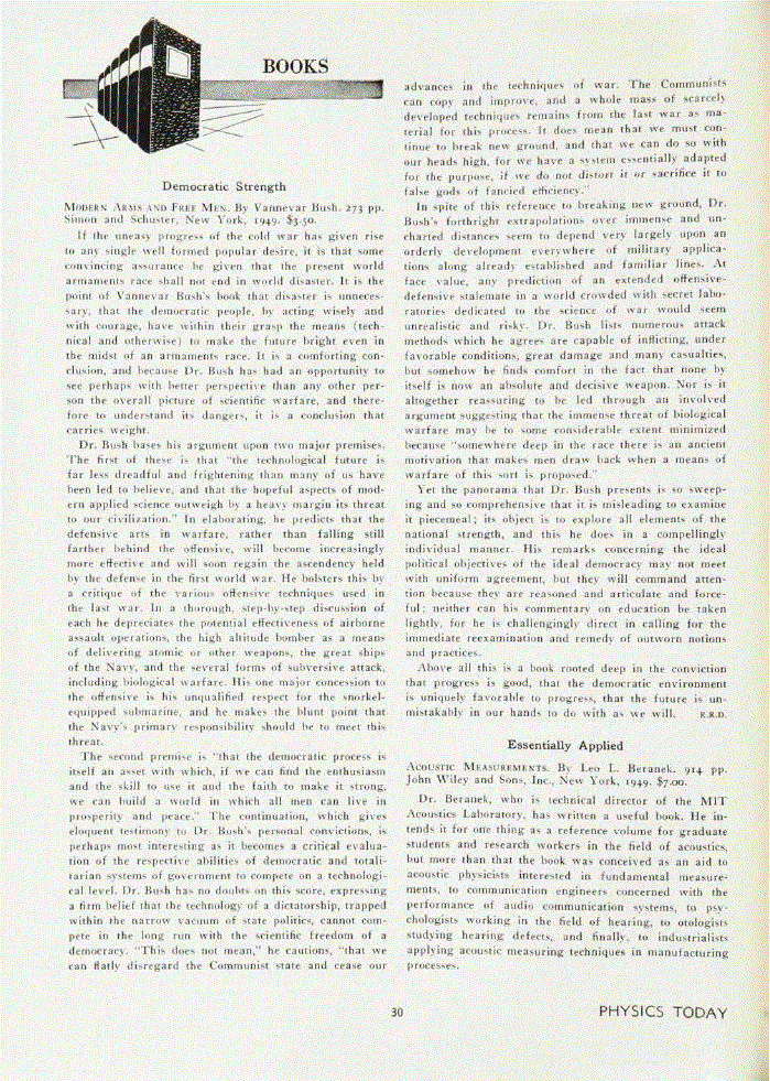 First page of <italic>Modern Arms and Free Men</italic>