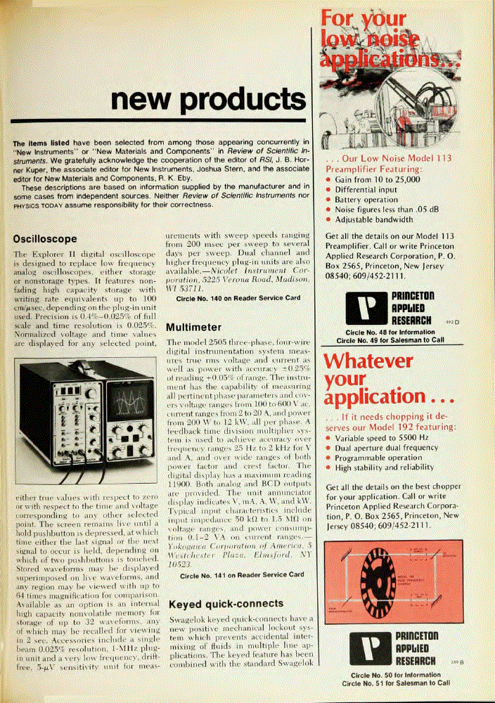 First page of New Products