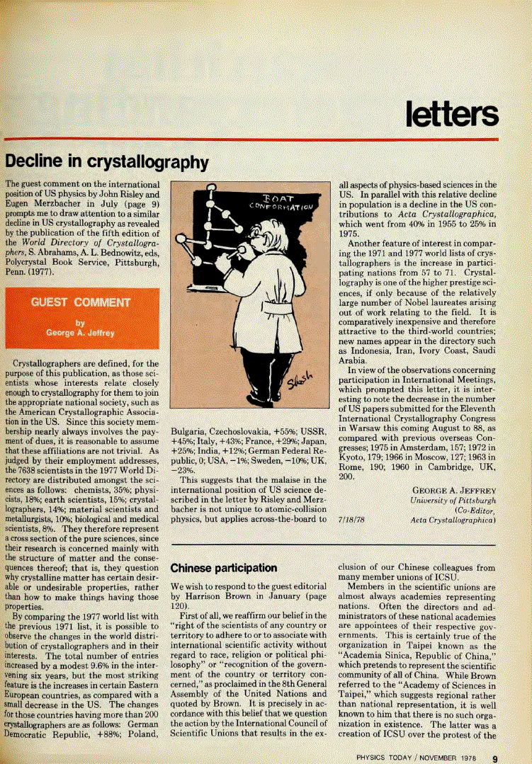 First page of Decline in crystallography