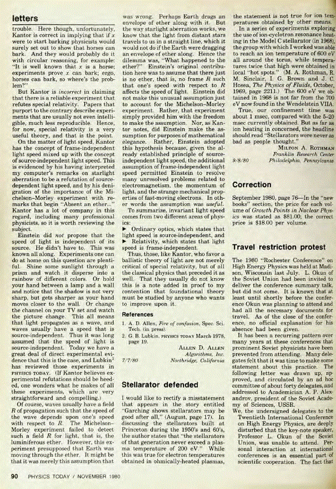 First page of Travel restriction protest
