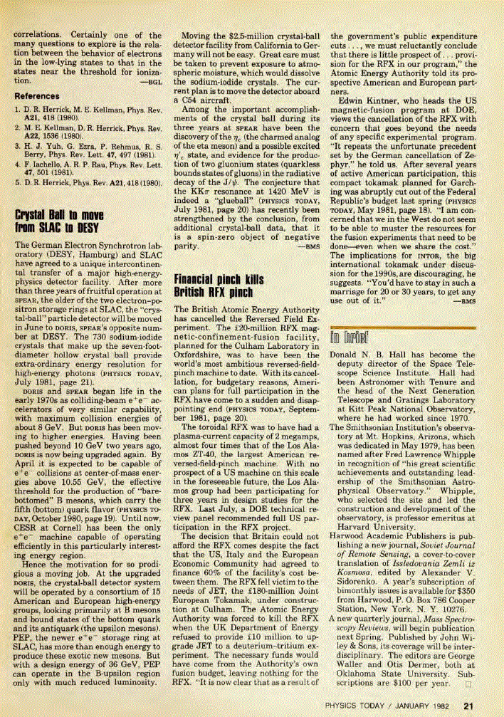 First page of In Brief