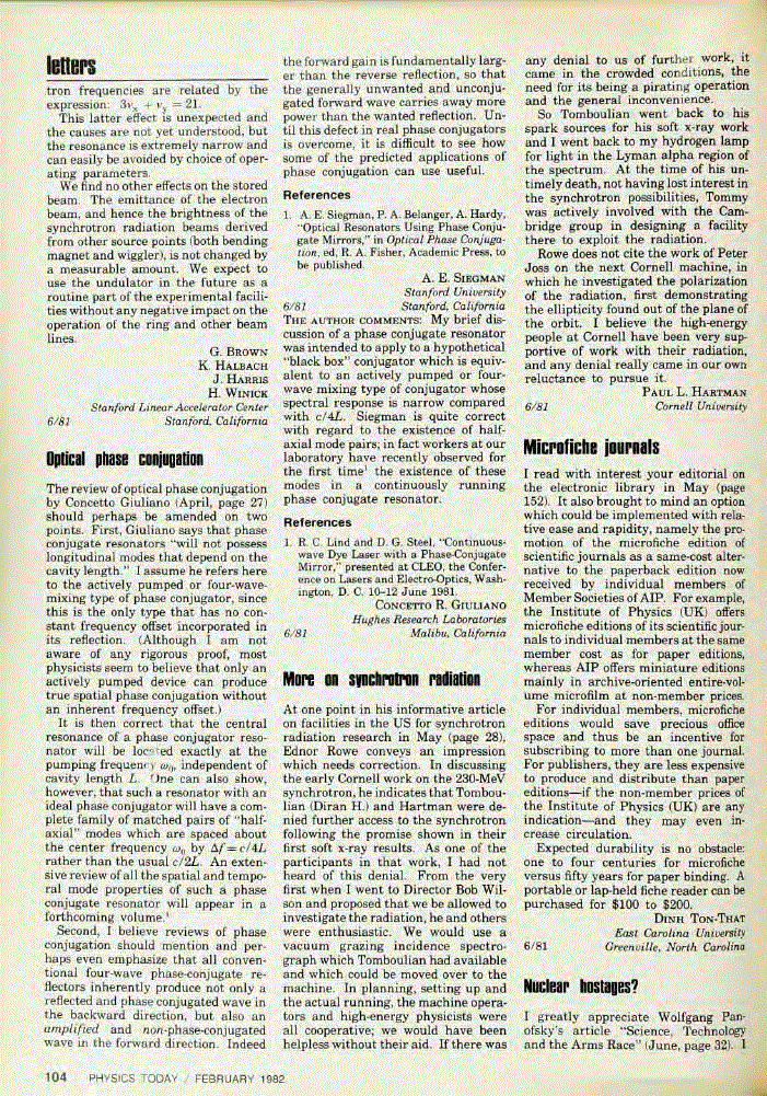 First page of Nuclear hostages?