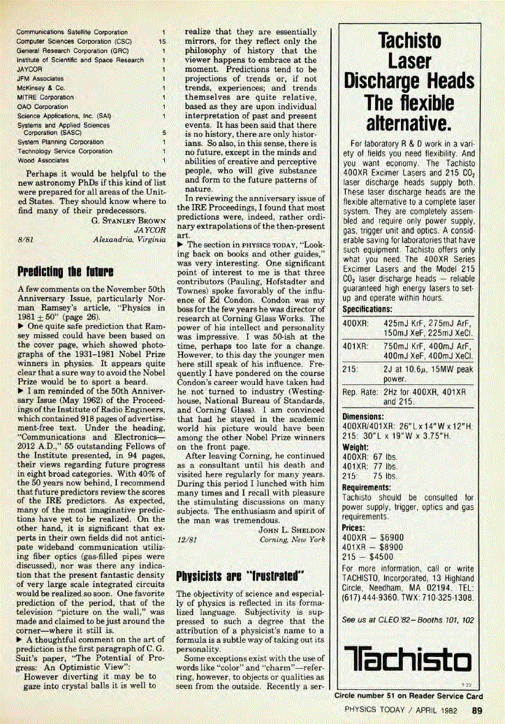 First page of Physicists are “frustrated”