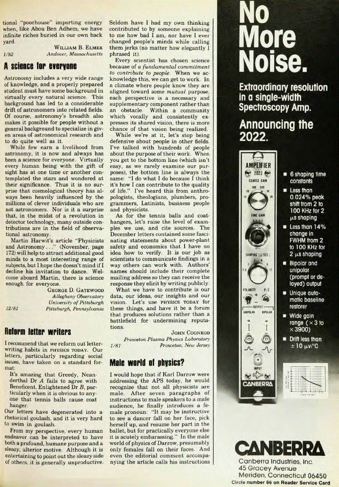 First page of A science for everyone