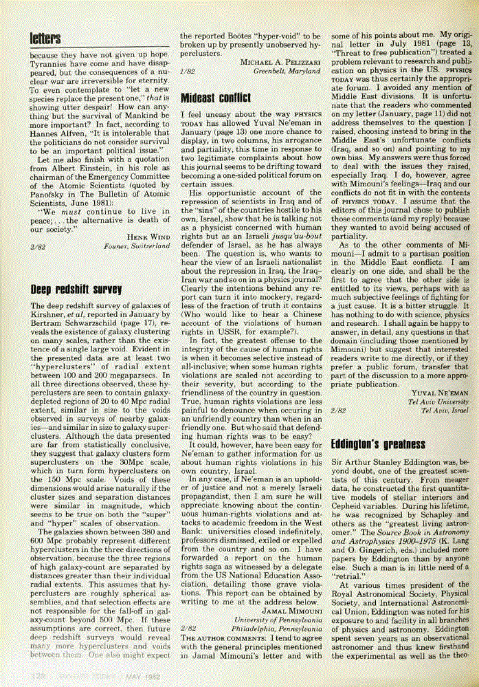 First page of Eddington's greatness