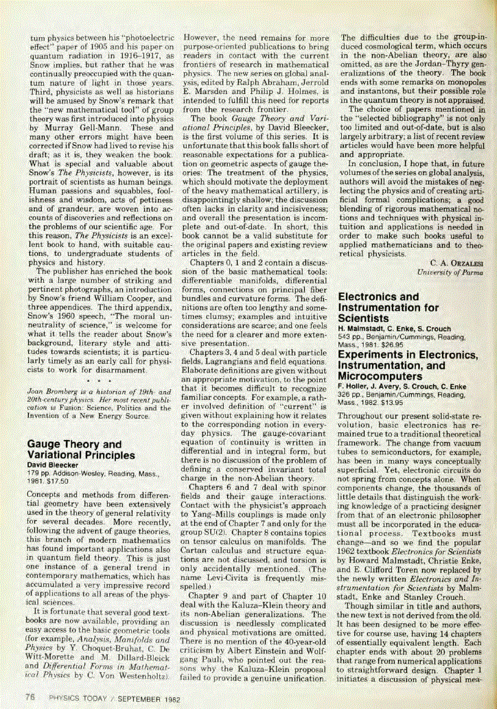 First page of <italic>Electronics and Instrumentation for Scientists</italic> and <italic>Experiments in Electronics, Instrumentation, and Microcomputers</italic>