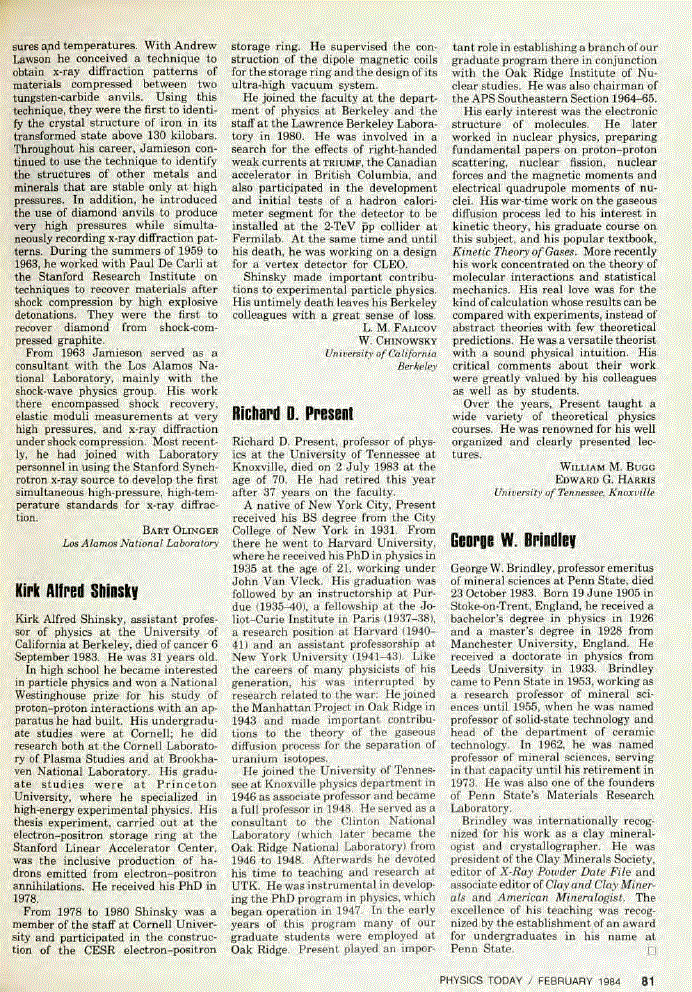 First page of Kirk Alfred Shinsky