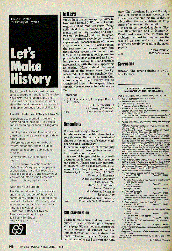 First page of Correction