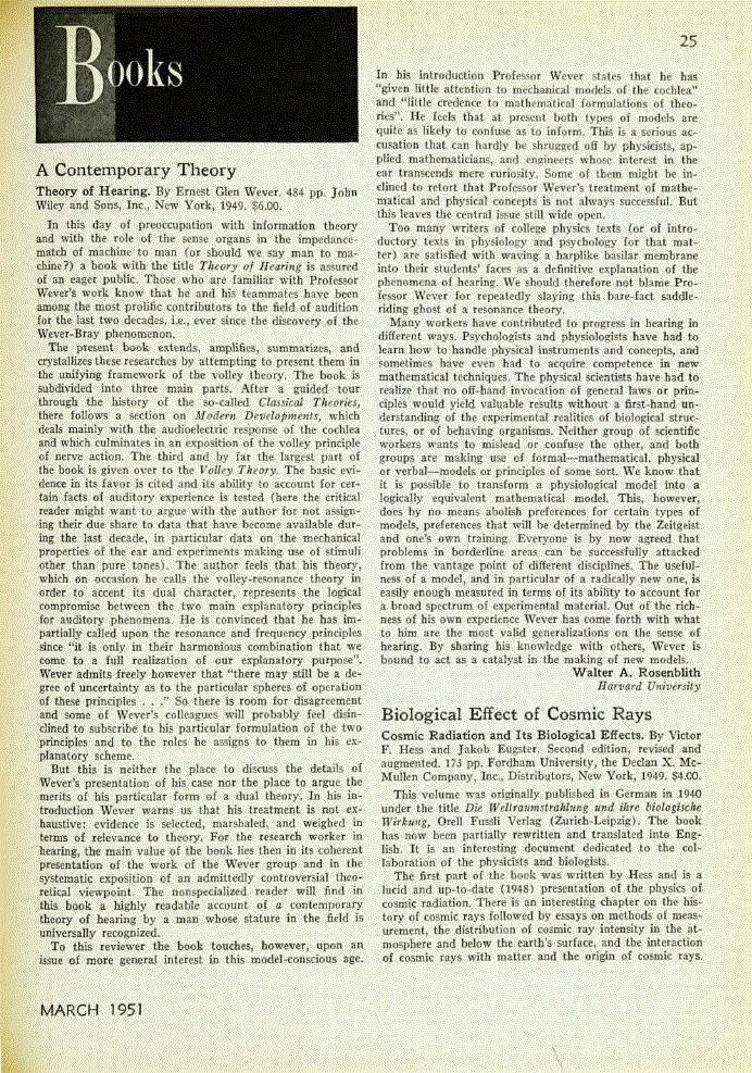 First page of <italic>Cosmic Radiation and Its Biological Effects</italic>