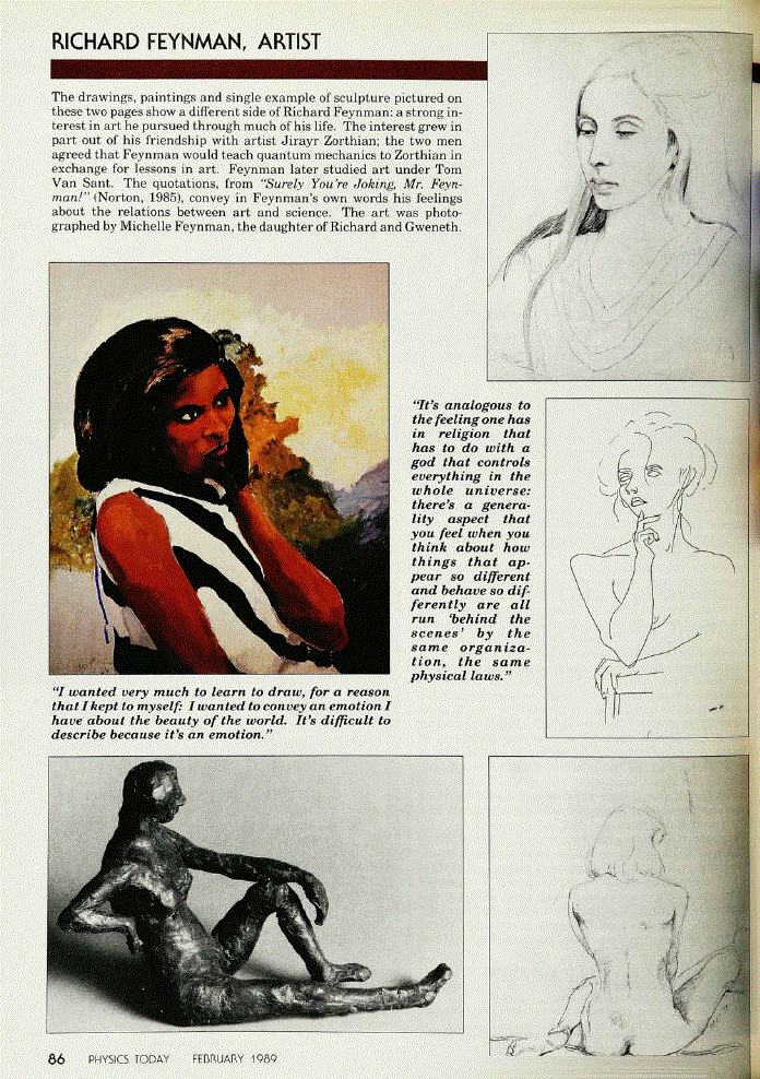 First page of Richard Feynman, Artist
