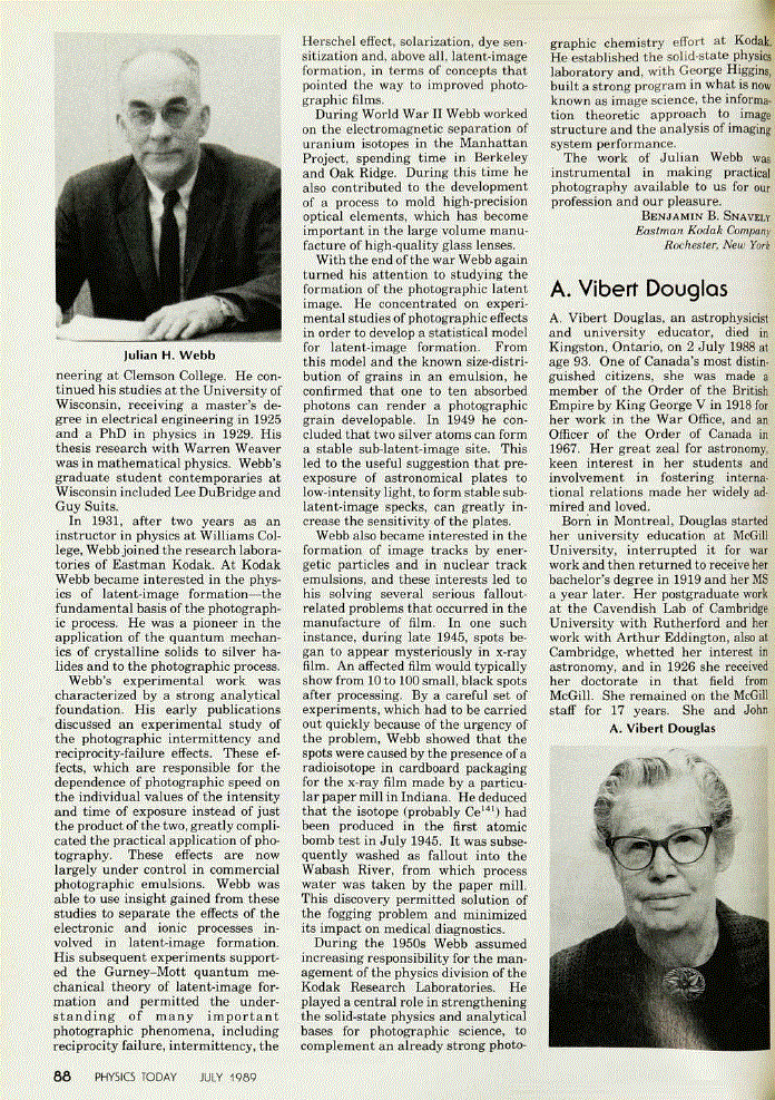 First page of A. Vibert Douglas