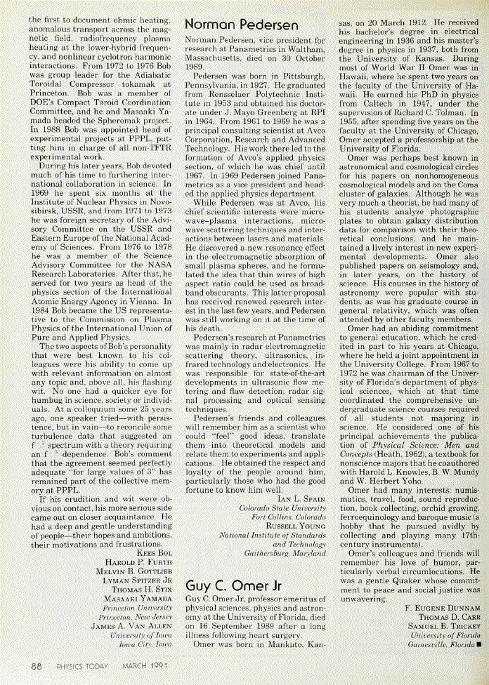 First page of Guy C. Omer Jr
