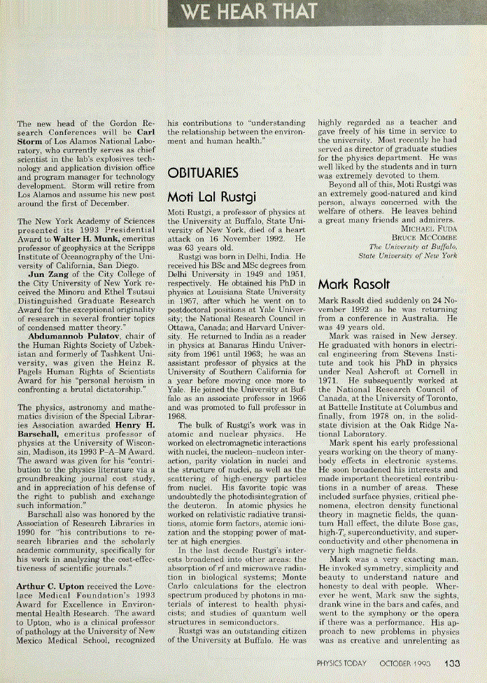 First page of Mark Rasolt