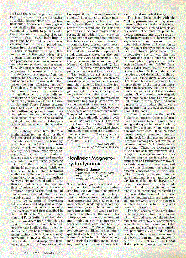 First page of <italic>Nonlinear Magnetohydrodynamics</italic>