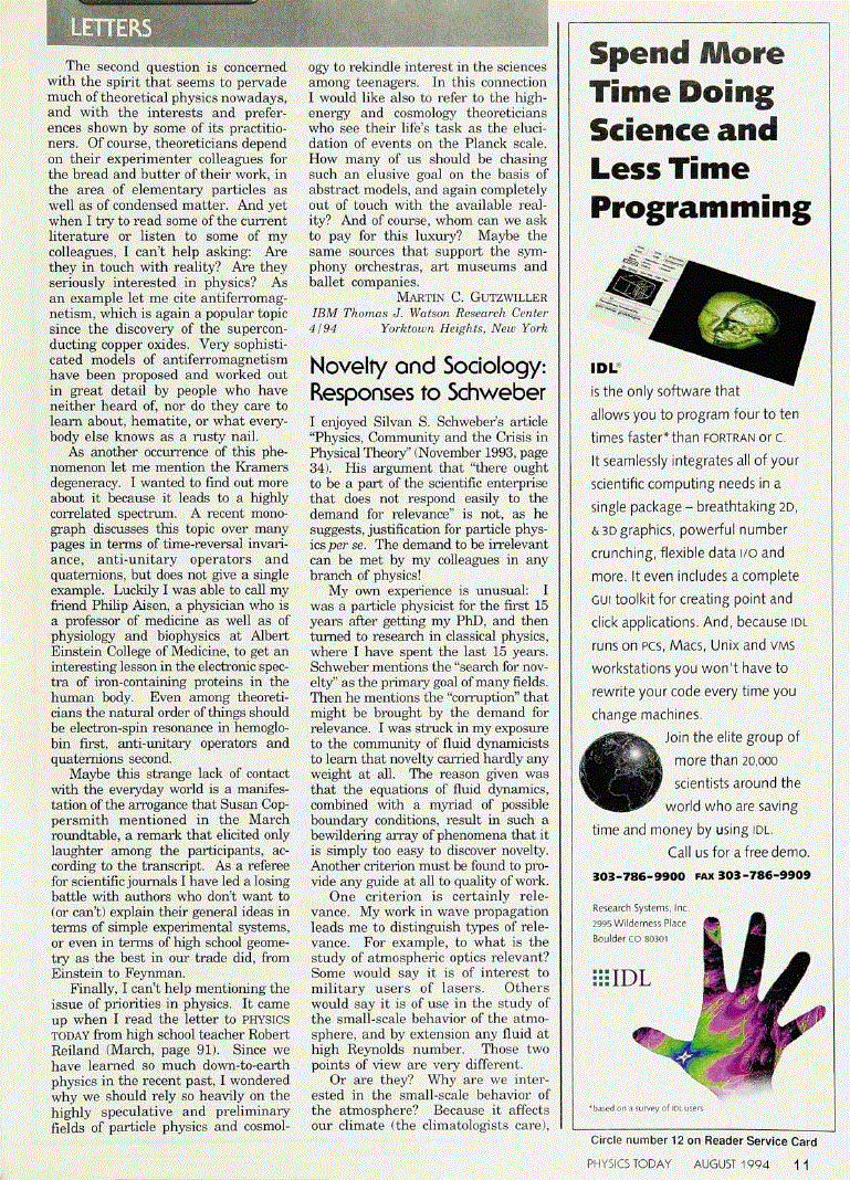 First page of Novelty and Sociology: Responses to Schweber