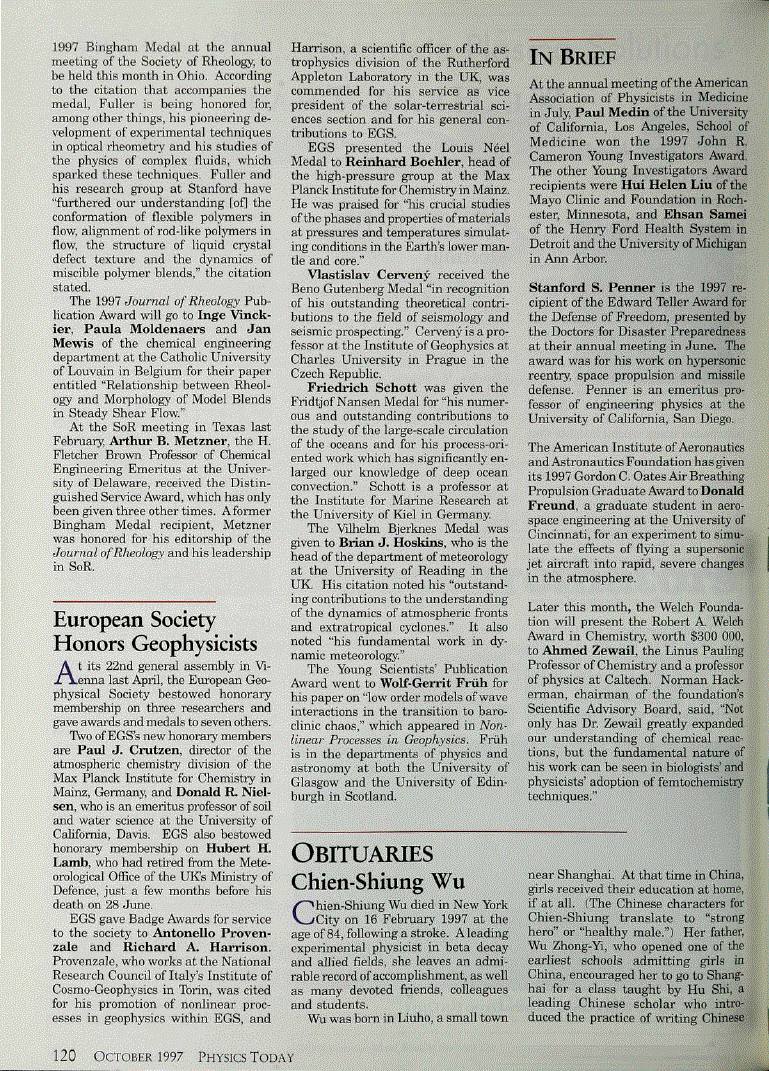 First page of Chien‐Shiung Wu