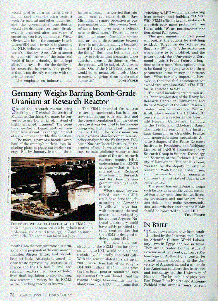 First page of In Brief