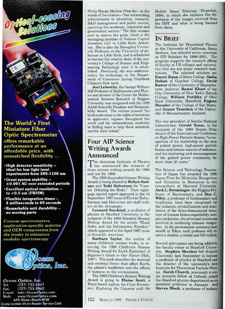 First page of In Brief