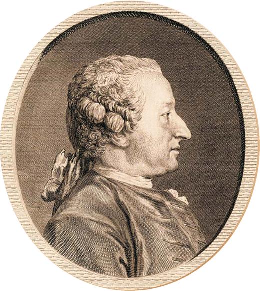  . Figure 1. Alexis Claude Clairaut (1713–65). This engraving, circa 1770, is by Charles-Nicolas Cochin and Louis Jacques Cathelin, based on a drawing by Louis de Carmontelle. 